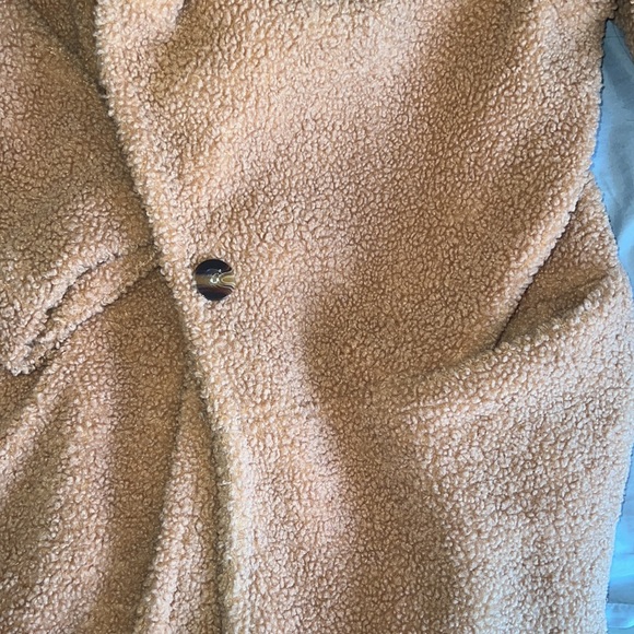 Caramel Teddy Bear Coat - Picture 2 of 4